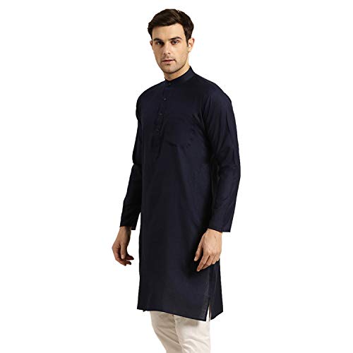 Image of SOJANYA Men's Cotton Straight Fit Casual(Since 1958 Solid Kurta Crafted for Elegance