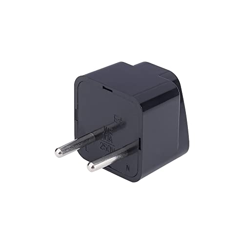 Image of MX Europe Travel Adapter - India to Russia, Europe, Turkey, Italy, China & More - Type C Conversion Plug for Laptop, Camera Charger & Other Devices - Pack of 2