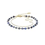 Fossil Pulsera para Mujer All Stacked Up con Cuentas de lapislázuli azul, JF04540710, Azul Claro