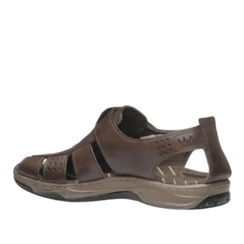 Sandália Pegada Couro Masculino 132256 42cravo