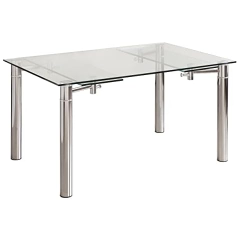 Mesa de Comedor Extensible CALVIA de Cristal Templado Cover