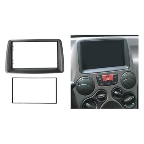 Radio samochodowe CD DVD stereo panel wykończenia zestaw do Fiata dla Panda 169 2003-2012 2 Din wspornik audio rama części wewnętrzne