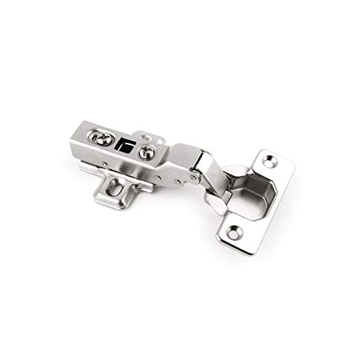Becu Bisagras de Cierre Suave para Puertas, cazoleta 35mm Rectas con Amortiguador-6 Unidades, niquel