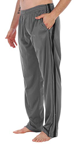 Image of Gioberti Mens Athletic Track Pants with Zip Bottom