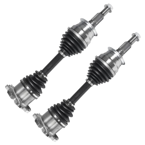 Image of Detroit Axle - Front CV Axles for 2011-2019 Chevrolet Silverado 2500 HD 3500 HD GMC Sierra 2500HD 3500HD 2011-2018 Silverado 2500, CV Axle Shafts Assembly Replacement