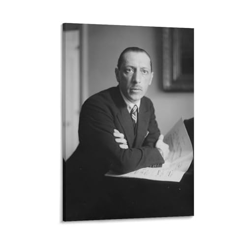 Igor Stravinsky poster toile grand format pour habiller un mur vide
