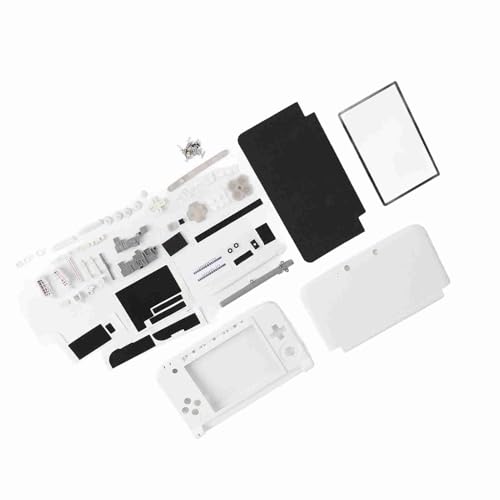Telecomando Universale Custodia Completa Per Custodia, Parti Di Riparazione Per Guscio, Kit Di Sostituzione Completo Per 3Ds Xl Rosso (Bianco) Telecomando Universale,