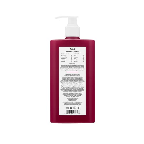 Q+A Hyaluronic Acid Post Shower Moisturiser (250ml), Wet-Skin Body Lotion with Avocado & Hazelnut Oils, Prebiotic Hydration - Image 2
