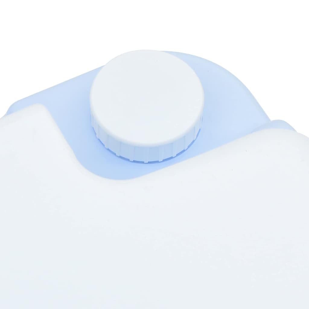 WC da campeggio grigio e bianco in polietilene, 41,5 x 36,5 x portatile, toilette mobile, toilette da viaggio, toilette chimica per esterni, tenda, roulotte e camper