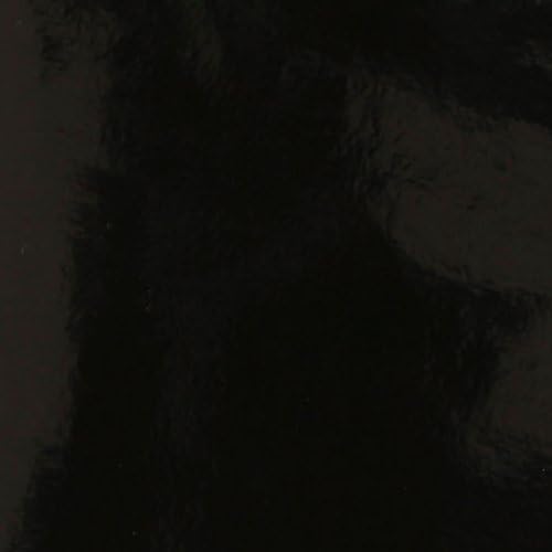 Plastex Fabrics Patent Leather Vinyl Fabric by The Yard, Black