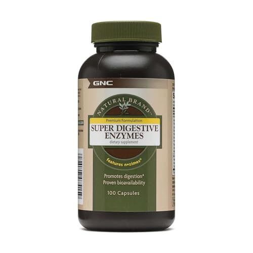 GNC Natural Brand Super Digestive Enzymes, Digestive Support, 100 Capsules