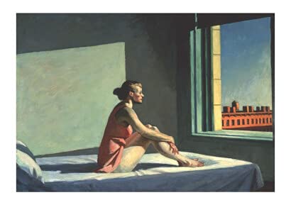 Spiffing Prints Edward Hopper - Sol de la mañana - Pequeño - Semi...