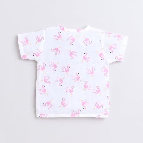 Image of POLKA TOTS Baby Boys & Girls Cotton Muslin Jabla Vest - Half Sleeve, Front Open, Soft & Breathable, Pack of 3 (1-3 M)