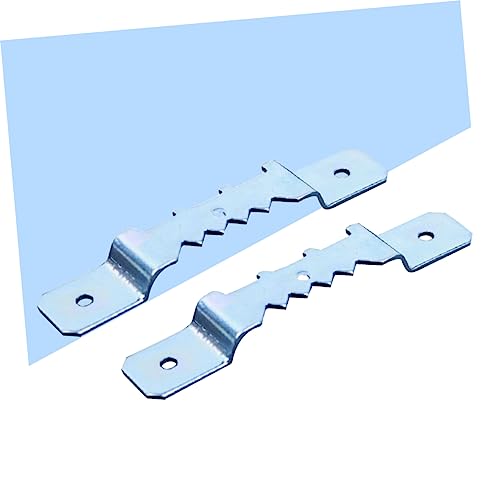Image of 30 Pcs Kit Easel Picture Frame Hook Double Hole Hangers Metal Hook Suite Photo Frame Jagged
