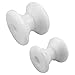 ISURE MARINE White Water White Delrin Bow Anchor Roller Replacement Wheels Bow Roller for Marines Boats Yachts Kayaks (Pack of 2)