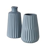 [Pierre de haute qualité] : ces vases sont fabriqués en faïence robuste de haute qualité, qui est non seulement durable, mais donne également un aspect élégant. La faïence est particulièrement résistante et est donc idéale pour un usage quotidien, tout en servant d'élément décoratif élégant dans votre maison.