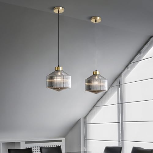 Lampe suspendue en verre de haute qualité avec douille E26 E27 design