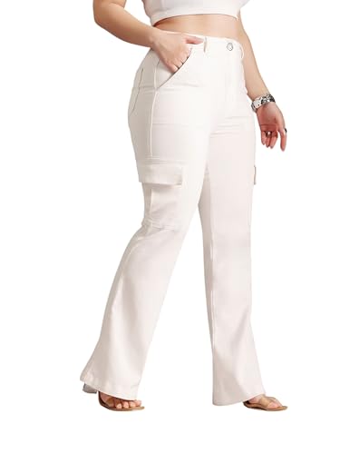Image of Miss Chase A+ Women's Bootcut High Rise Stretchable Denim Jeans