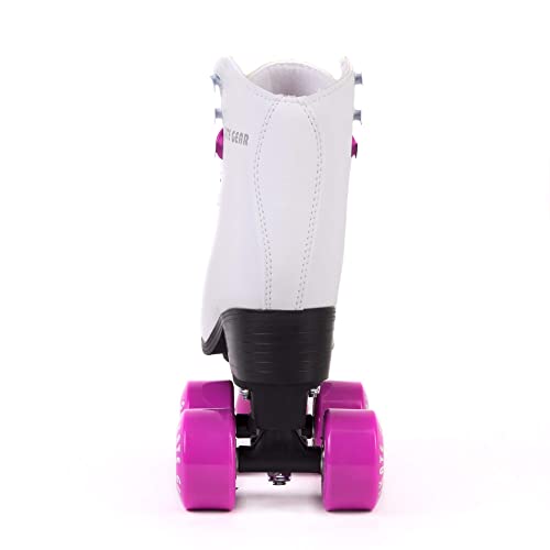 Skate Gear Extra Support Quad Roller Skates For Kids And Adults (Pink, Women's 7 / Youth 6 / Men's 6) #TOP3