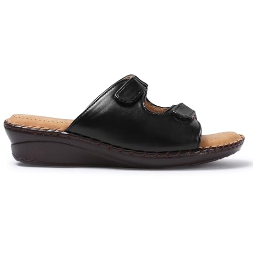 Image of Vendoz Women Doctor Sole Comfortable Beige Sandals