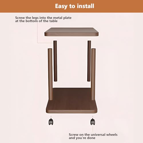 Table basse pour salon double niveau faisant table de chevet mobile - 8