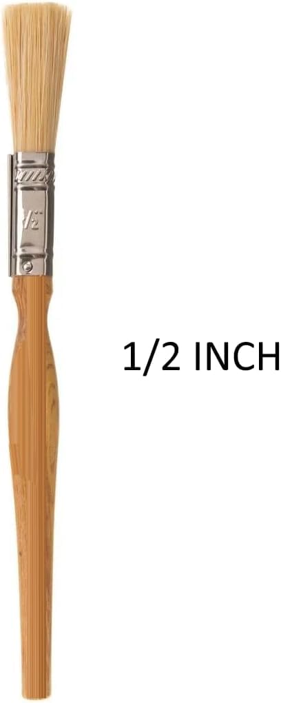 Biella Paint Brushes - Long Quality Bristles/comfortable Wooden Handle - For All Types Of Painting (1/2 Inch