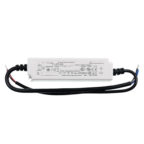 Alimentation LED LPF-25 évite le scintillement des ampoules 36V en boîtier plastique