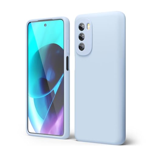 Funda de silicona para Motorola Moto G Stylus 5G 2022 azul con protector de cámara