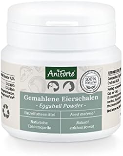 AniForte Egg Shell Powder 100g Calcium for Dogs & Cats - Natural Calcium Source, Supports Bones & Teeth, Egg Shell Powder for Barf, High Organic Availability, Laboratory Tested