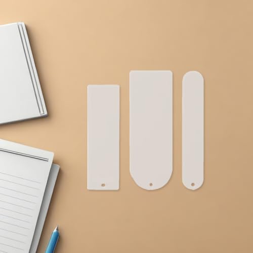 Marque-pages acrylique transparent contre les rayures : kit de 60 pièces protégées