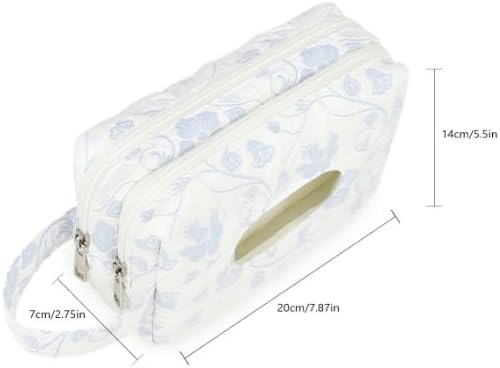 ANKICK Quilted Diaper and Wipes Pouch, Dual-Layer Wipe Holder for Travel - 1