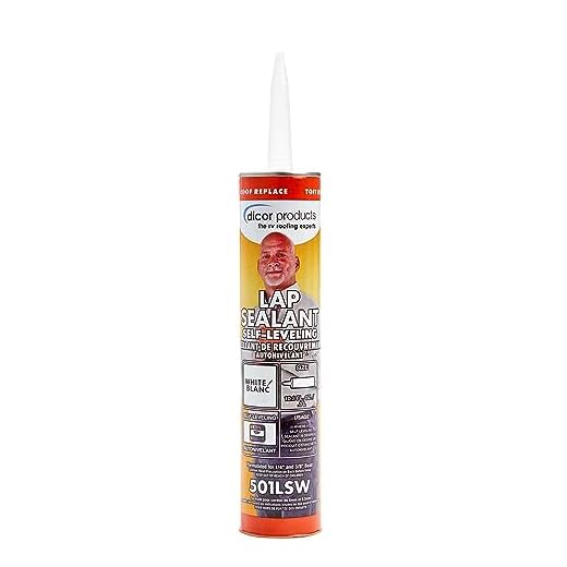 Dicor 501LSW-1 Epdm Self-Leveling Lap Sealant-10.3 Oz. Tube, White, 10.3 Fluid_Ounces (Packaging May Vary)