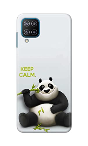 Image of PRINTFIDAA� Printed Hard Back Cover Case for Samsung Galaxy F12 Back Cover (Cartoon Panda) -2808