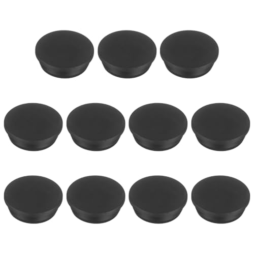 Image of MECCANIXITY 11pcs T-Shaped Silicone Plugs 45.3mm 1-25 /32 Inch Dia Snap in Plug Hole Seal Cover Round Rubber Stopper for 44-45.3mm Holes Kitchen Rubber Bulkheads Waterproof Sealing, Black