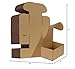 HORLIMER 7x5x4 inches Shipping Boxes Set of 50, Brown Corrugated Cardboard Box Literature Mailer