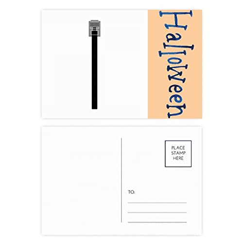 Cartes postales d'Halloween graphiques avec câble USB noir polyvalent inclus