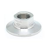 QiiMii Sanitary Female Threaded Pipe Fitting to 1.5 Inch Tri Clamp (OD 50.5mm Ferrule) (Pipe Size: 1/2' NPT)