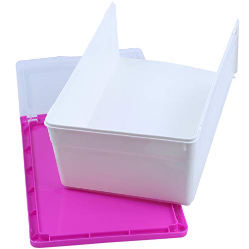 Boîte à chaussures en plastique empilable avec porte frontale - 6