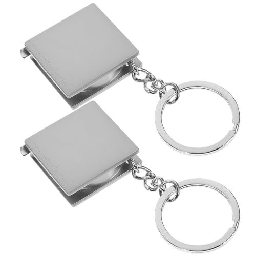 Cinta métrica metálica retráctil mini 1m 2 piezas miniatura 1