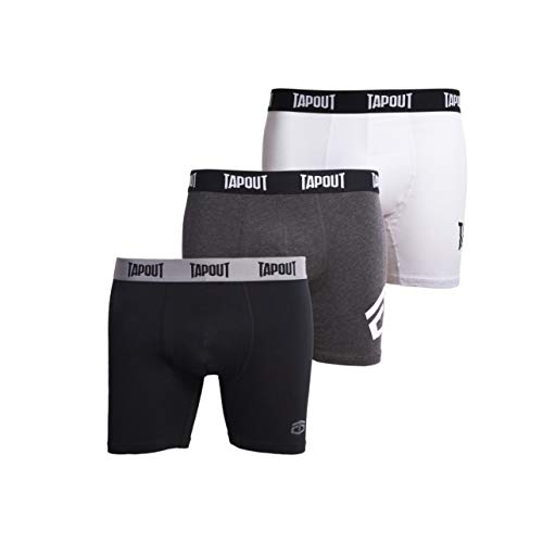 TAPOUT Mens Athletic Underwear - 6-Pack Stretch Athletic Boxer Briefs Training Breathable Athletic Fit No Fly3