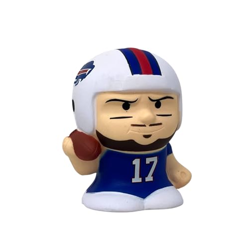 Party Animal NFL Jumbo Squeezymates Buffalo Bills Josh Allen Figurine Team Colors 4 Tall Soft Foam