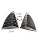 2PCS Compatible For Toyota 86/Scion FR-S/Subaru BRZ 2013-2020 Car Rear Window Quarter Louver Cover Exterior Side Vent Shutter Trim Part(Gloss Black)