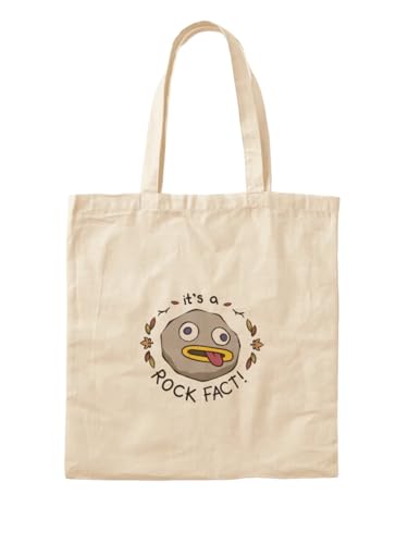 Sac fourre-tout Rock Fact grand sac cabas en toile noire pour ordinateur et cours universitaire