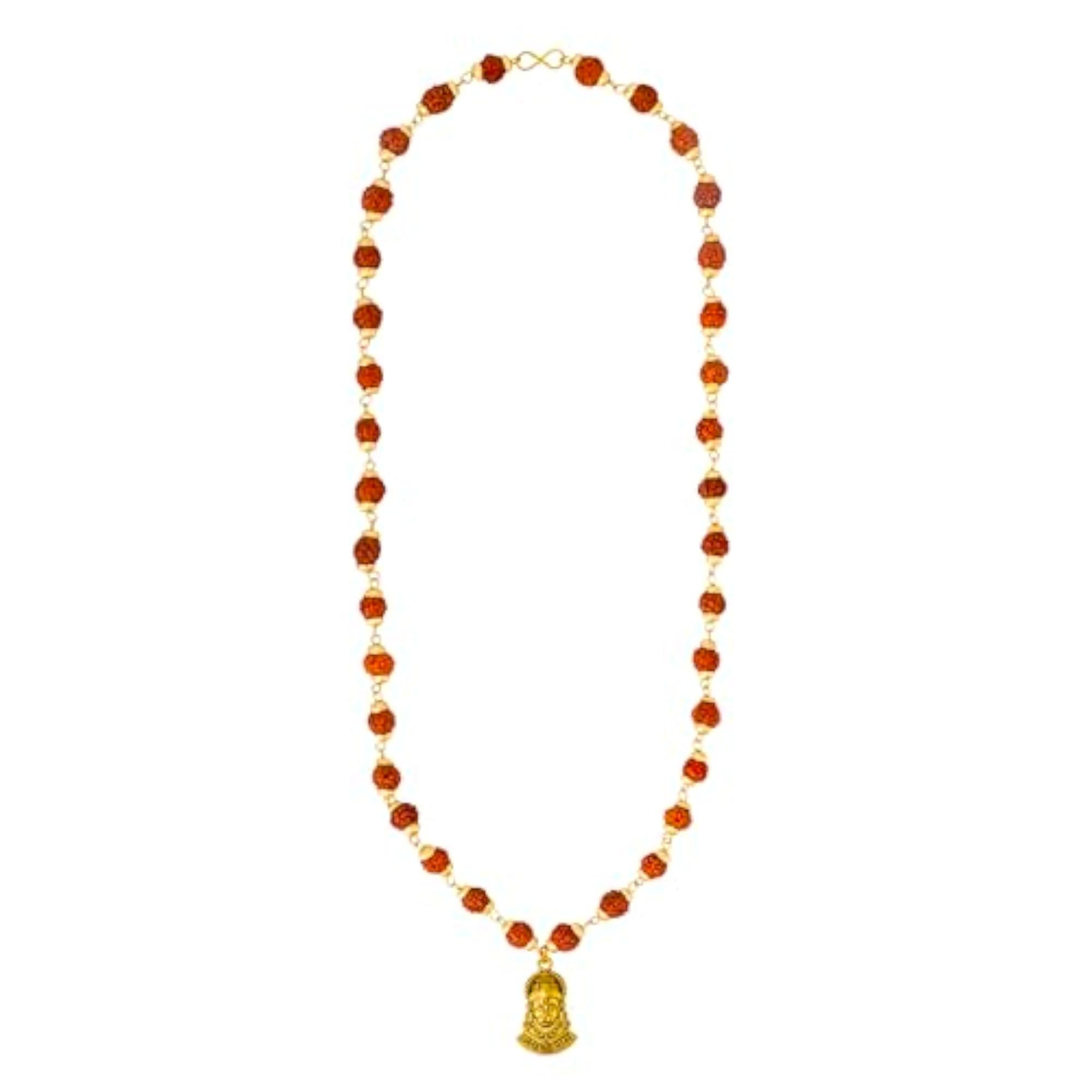 Gold Plated Lord Hanuman Rudraksha Pendant Locket