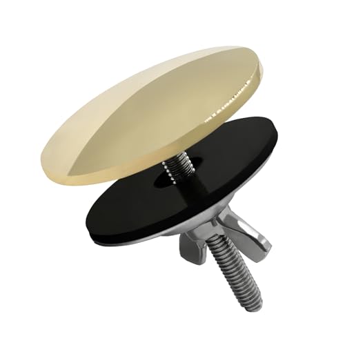 SyiXute 1 Pcs Sink Hole Cover, 2 Inch Stainless Steel Kitchen Sink Tap Faucet Hole Cover, Good Sealing for Leakage Prevention (Gold)