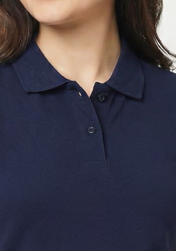 Image of Wear Your Opinion Womens Polo Collar Neck T-Shirt Top (Design: Solid)