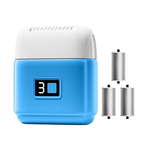 電動フットファイル充電式、角質除去用フットグラインダー - 3 ヘッド電動フットスクラバー | 電動フットスクラバー、電動フットグラインダー、電動フットカルスリムーバー女性用男性用