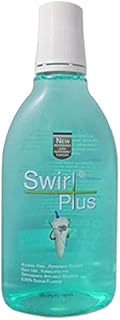 Swirl Plus Daily Fluoride Mouthrinse, Recommended for Orthodontic Braces, 500 ml