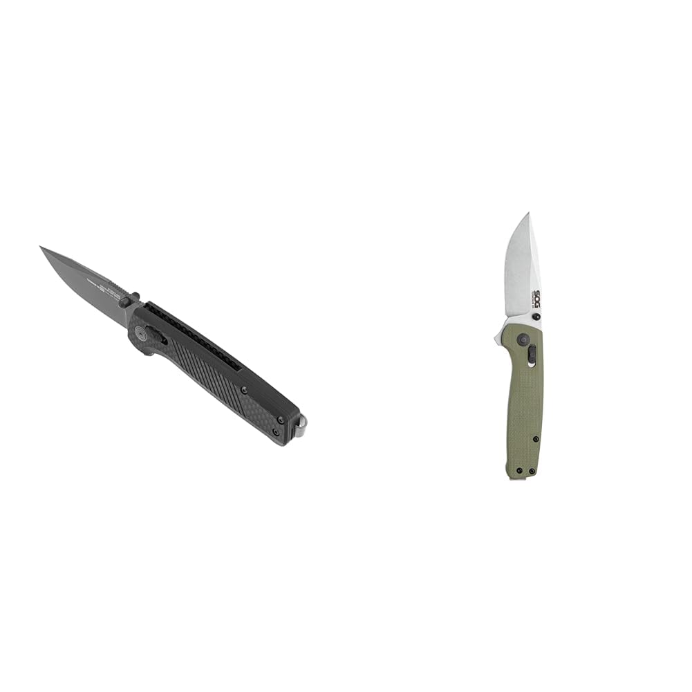 Terminus XR LTE Carbon Fiber Folding Knife Bundle Hunting 2.95" High Carbon Steel EDC Folding Knife