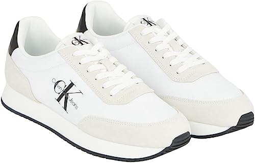 Calvin Klein Jeans Sneaker con LogoTipo para Hombre, Multicolor (Bright White), 44